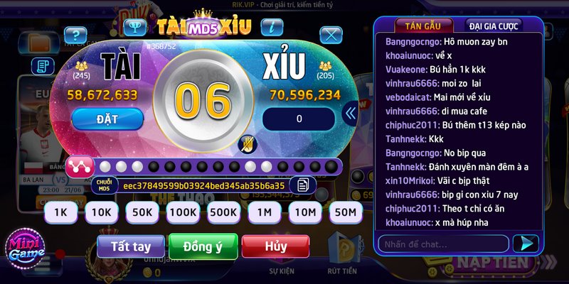 Tài xỉu MD5 Rikvip: Siêu phẩm giải trí trực tuyến "cực đã" 4 Khi người chơi phải đăng nhập đầy đủ thông tin tại cổng game
